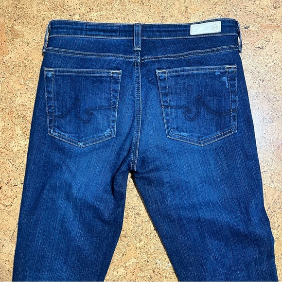AG-ED Denim The Prima Cigarette Leg Midrise Distressed Jeans Sz 26R - Picture 10 of 14